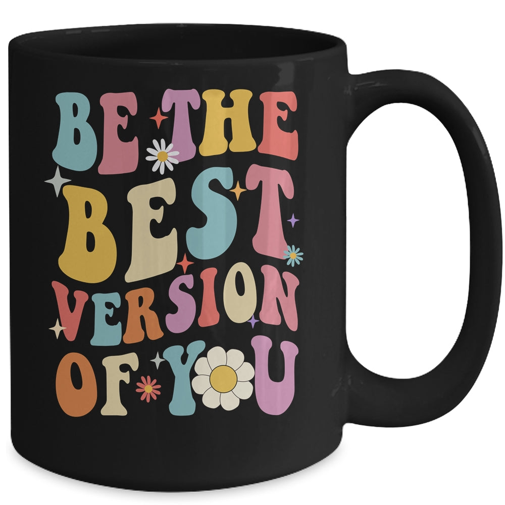 Be The Best Version Of You Peace Love 60s 70s Groovy Mug | siriusteestore