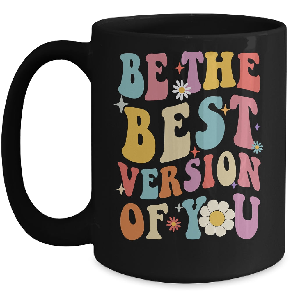 Be The Best Version Of You Peace Love 60s 70s Groovy Mug | siriusteestore