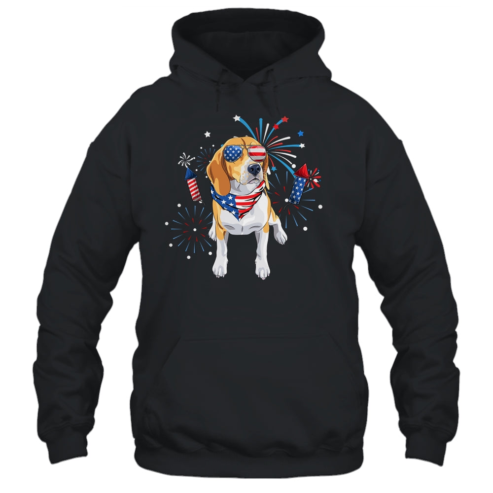 Beagle Dog American USA Flag 4th of July Men women Lover Shirt & Tank Top | siriusteestore