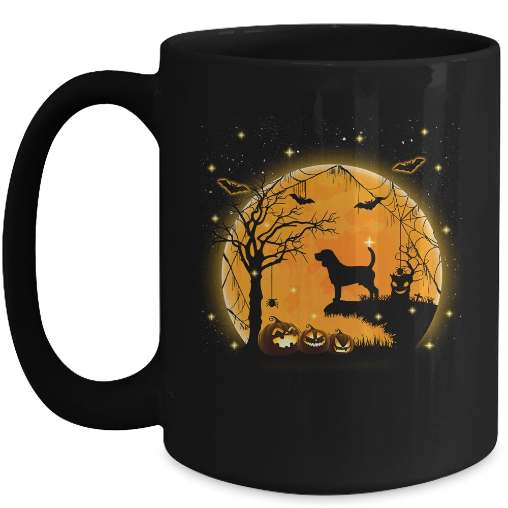 Beagle Dog And Moon Funny Halloween Costume Gift Mug | siriusteestore