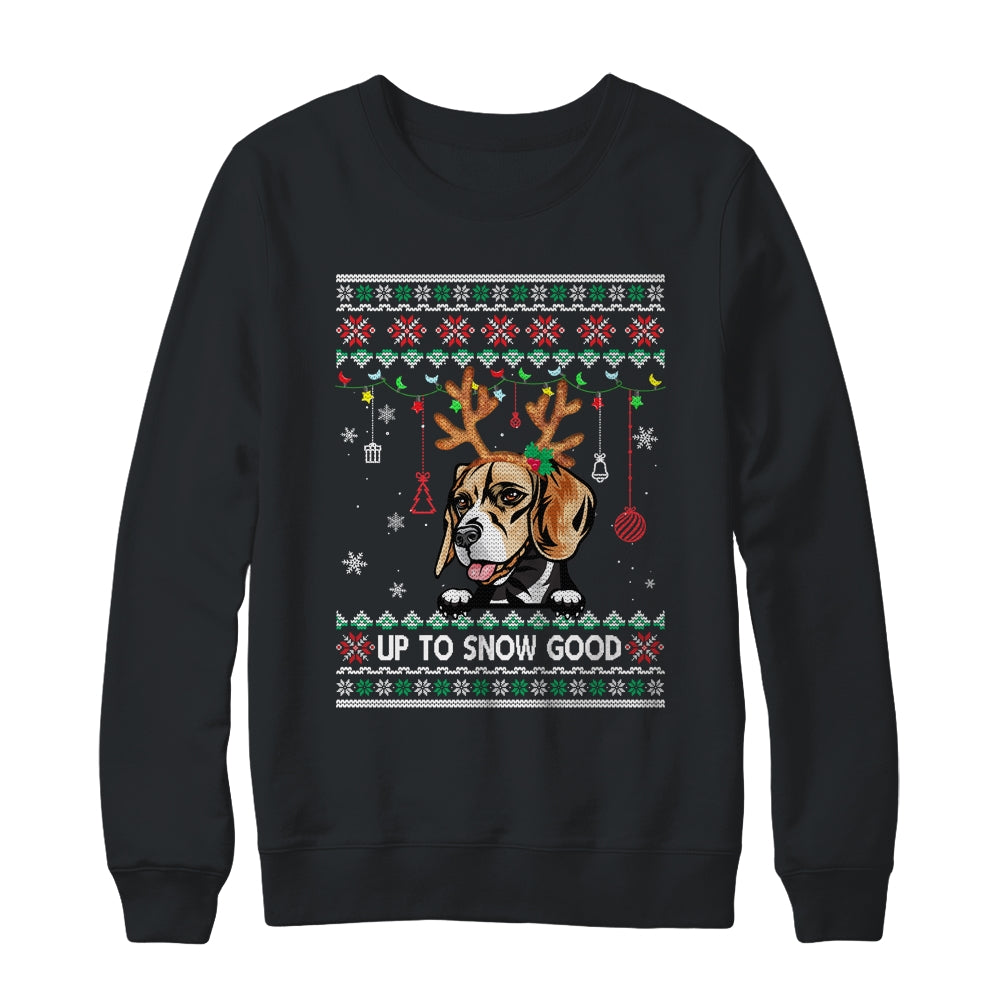 Beagle Dog Reindeer Ugly Christmas Xmas Shirt & Sweatshirt | siriusteestore
