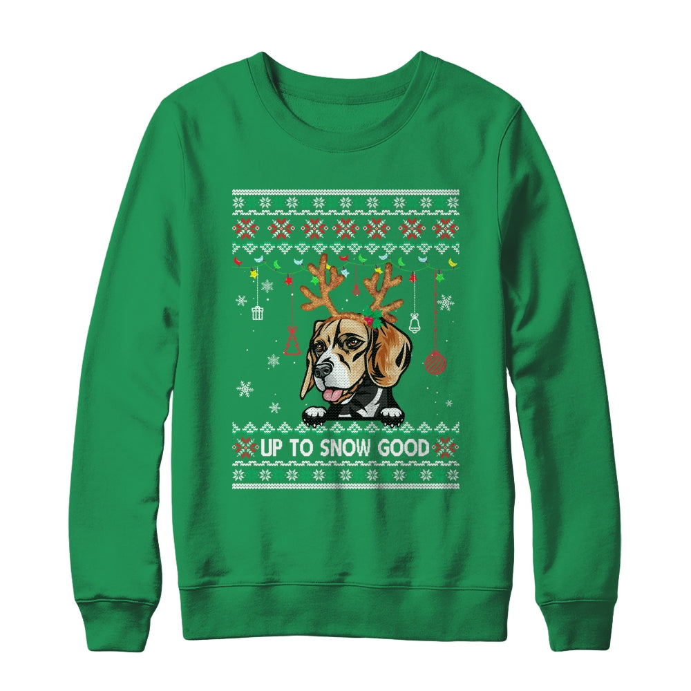 Beagle Dog Reindeer Ugly Christmas Xmas Shirt & Sweatshirt | siriusteestore