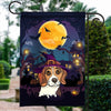 Beagle Witch Halloween Flag Castle Background For Dog Lover Home | siriusteestore