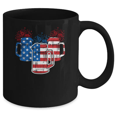 Beer American Flag 4th Of July Men Women Merica USA Mug | siriusteestore