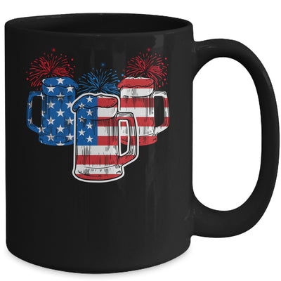 Beer American Flag 4th Of July Men Women Merica USA Mug | siriusteestore