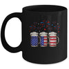 Beer American Flag 4th of July For Men Women Merica USA Mug | siriusteestore