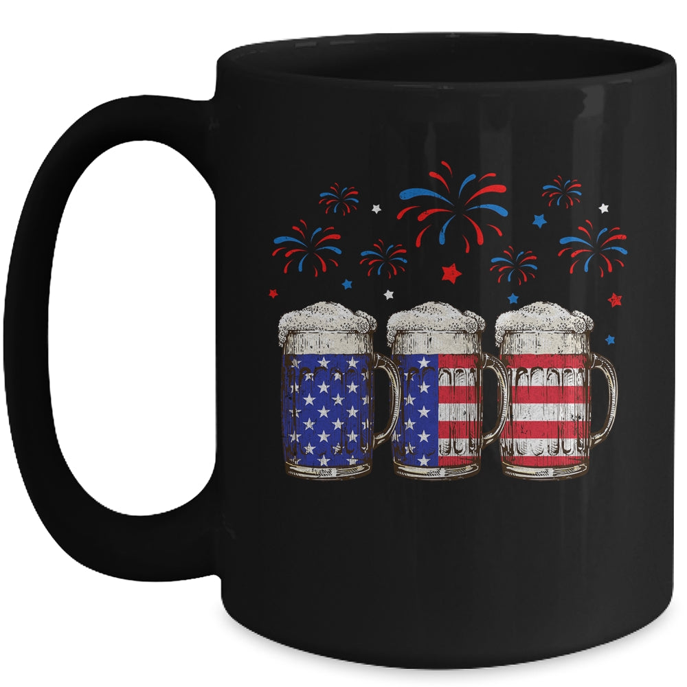 Beer American Flag 4th of July For Men Women Merica USA Mug | siriusteestore
