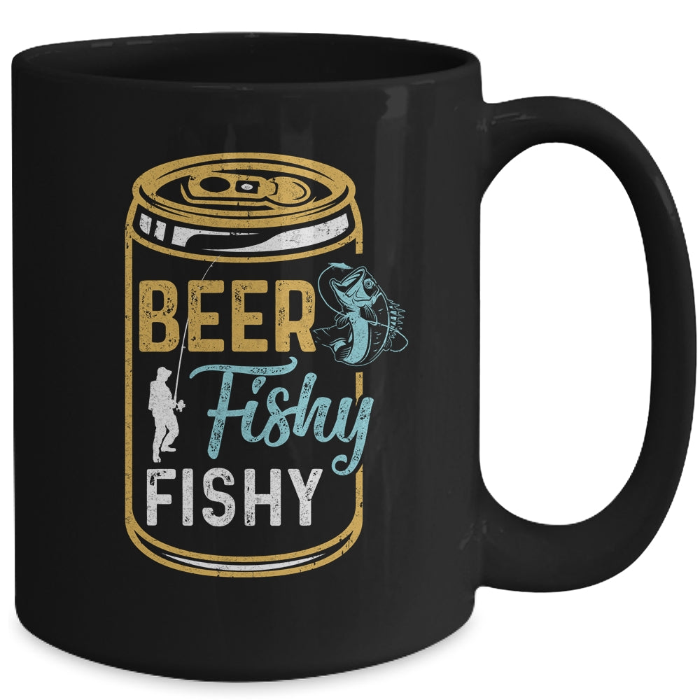 Beer Fishy Fishy Funny Papa Grandpa Dad Fishing For Men Mug | siriusteestore