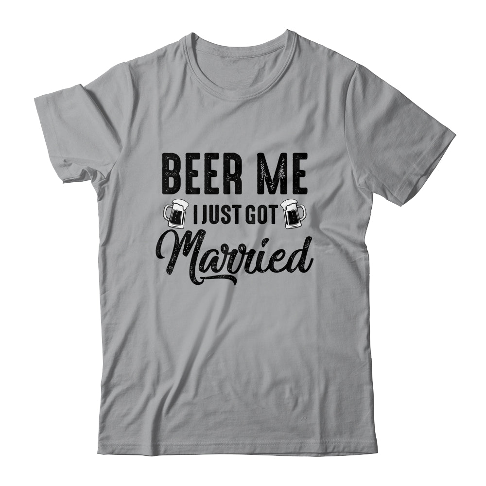 Beer Me I Just Got Married Funny Marriage Vintage Distressed Shirt & Tank Top | siriusteestore