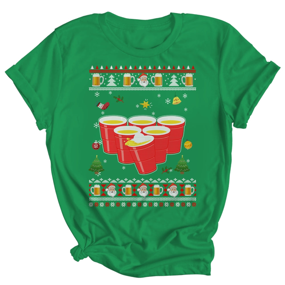 Beer Pong Drinking Game Ugly Christmas Sweater Funny Gift Shirt & Sweatshirt | siriusteestore