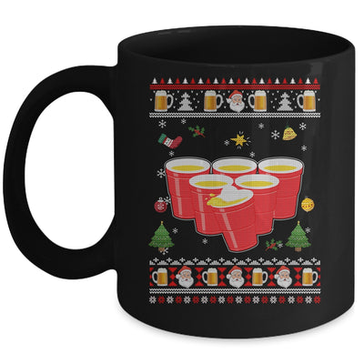 Beer Pong Drinking Game Ugly Christmas Sweater Funny Gift Mug | siriusteestore