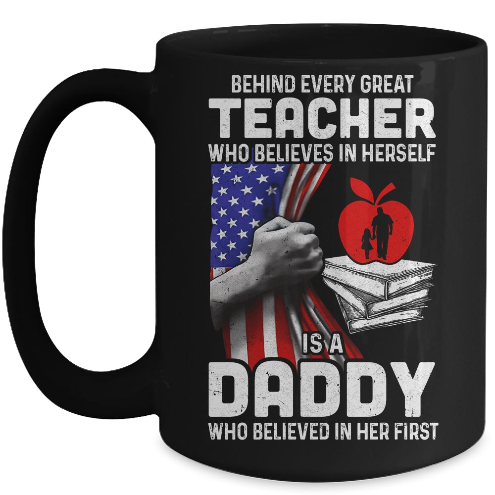 Behind Every Great Teacher Is A Great Mom July Of 4th Mug | siriusteestore