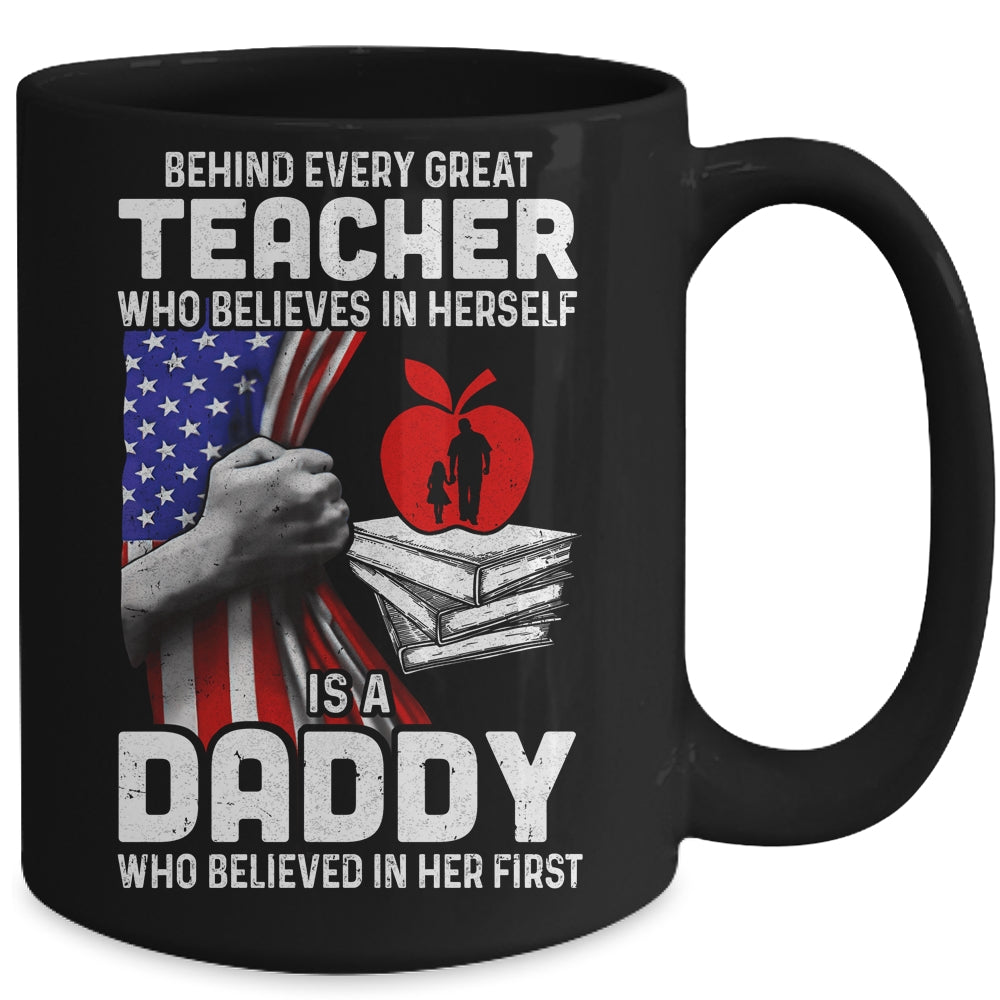 Behind Every Great Teacher Is A Great Mom July Of 4th Mug | siriusteestore