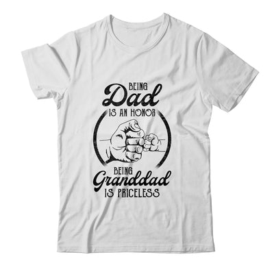Being Dad Is An Honor Being Granddad Is Priceless Vintage Shirt & Hoodie | siriusteestore