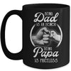Being Dad Is An Honor Being Papa Is Priceless Fathers Day Mug | siriusteestore