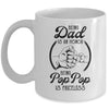 Being Dad Is An Honor Being Pop Pop Is Priceless Vintage Mug | siriusteestore