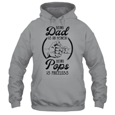 Being Dad Is An Honor Being Pops Is Priceless Vintage Shirt & Hoodie | siriusteestore