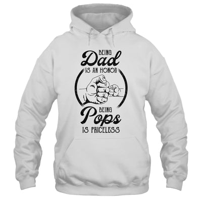 Being Dad Is An Honor Being Pops Is Priceless Vintage Shirt & Hoodie | siriusteestore