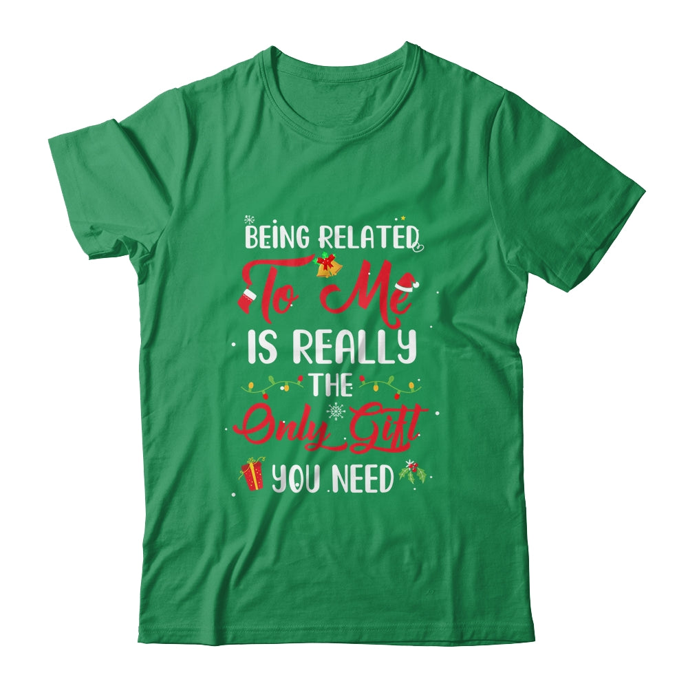 Being Related To Me Cute Christmas Family Xmas Pajama Couple Shirt & Sweatshirt | siriusteestore