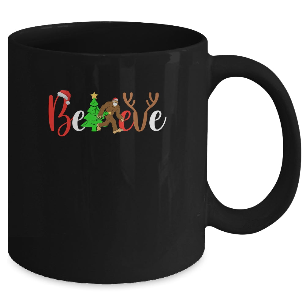 Believe Bigfoot Sasquatch In Mask Christmas Quarantine Gift Mug | siriusteestore