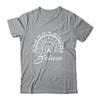 Believe Rainbow Lung Cancer Awareness White Ribbon Shirt & Tank Top | siriusteestore