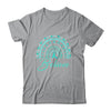 Believe Rainbow Ovarian Cancer Awareness Teal Ribbon Shirt & Tank Top | siriusteestore