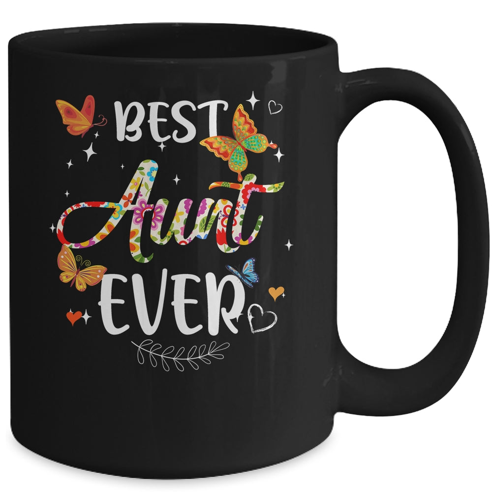 Best Aunt Ever Colored Patterns Mother's Day Aunt Birthday Mug | siriusteestore