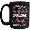 Best Aunt Future Aunt To Be Auntie Mothers Day Mug | siriusteestore
