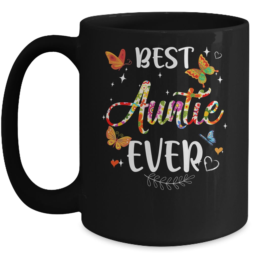 Best Auntie Ever Colored Patterns Mother's Day Aunt Birthday Mug | siriusteestore