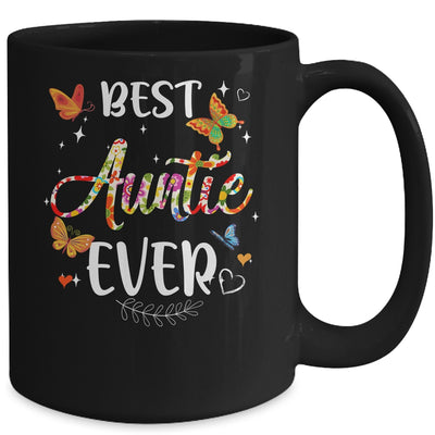 Best Auntie Ever Colored Patterns Mother's Day Aunt Birthday Mug | siriusteestore