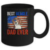 Best Beagle Dad Ever American Flag Fathers Day Mug | siriusteestore