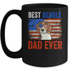 Best Beagle Dad Ever American Flag Fathers Day Mug | siriusteestore