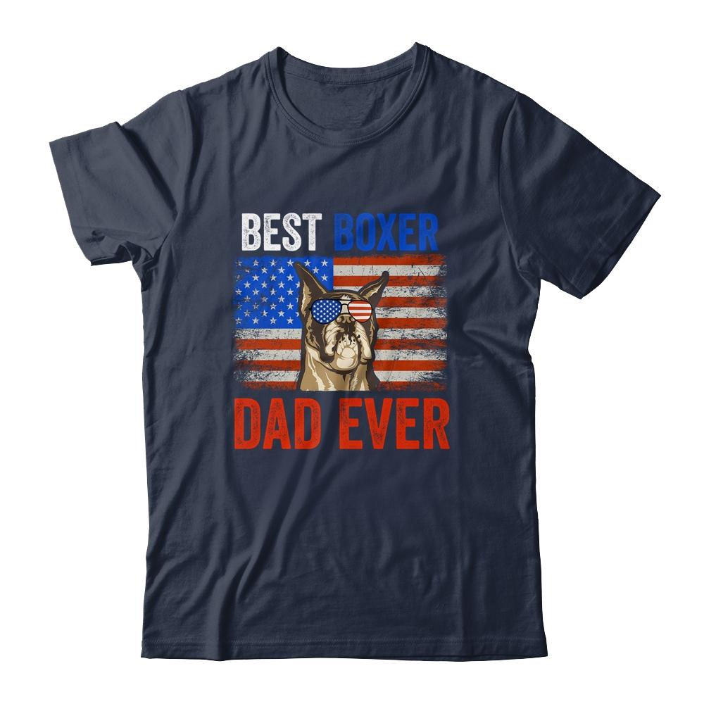 Best Boxer Dad Ever American Flag Fathers Day T-Shirt & Hoodie | Siriustee.com.com