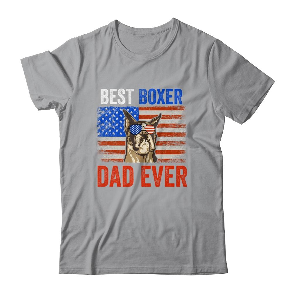 Best Boxer Dad Ever American Flag Fathers Day T-Shirt & Hoodie | Siriustee.com.com