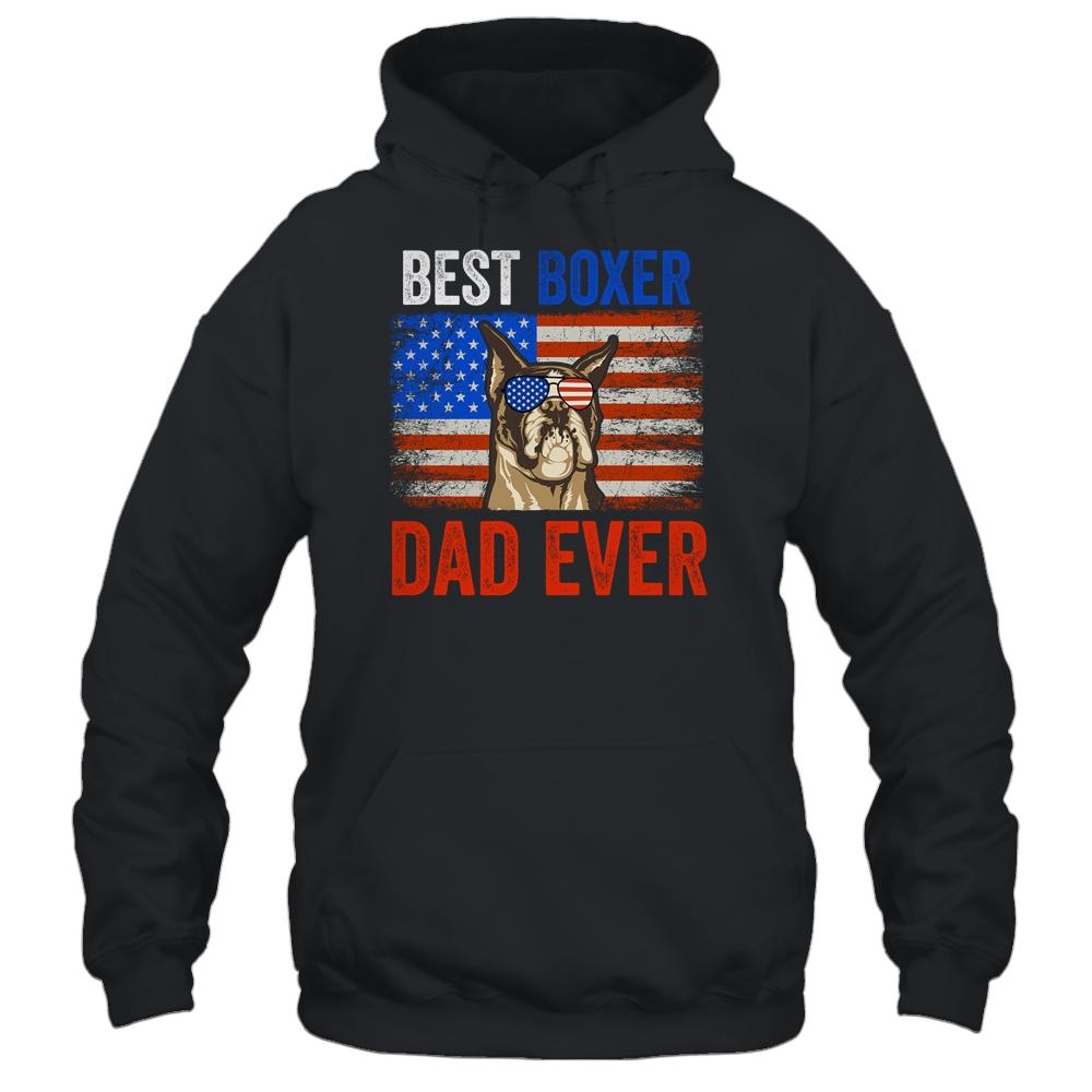Best Boxer Dad Ever American Flag Fathers Day T-Shirt & Hoodie | Siriustee.com.com