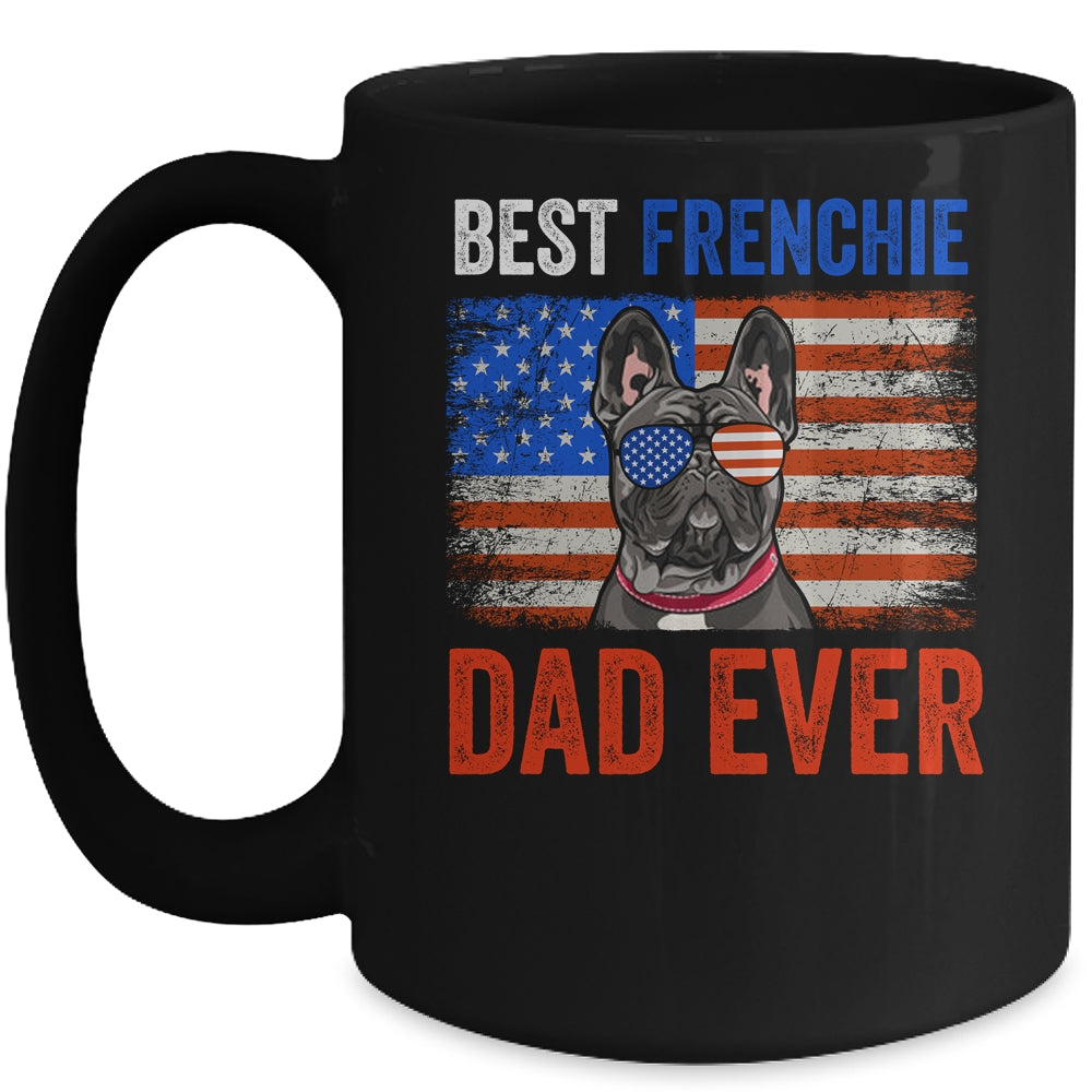 Best Bulldog Dad Ever American Flag Fathers Day Mug | siriusteestore