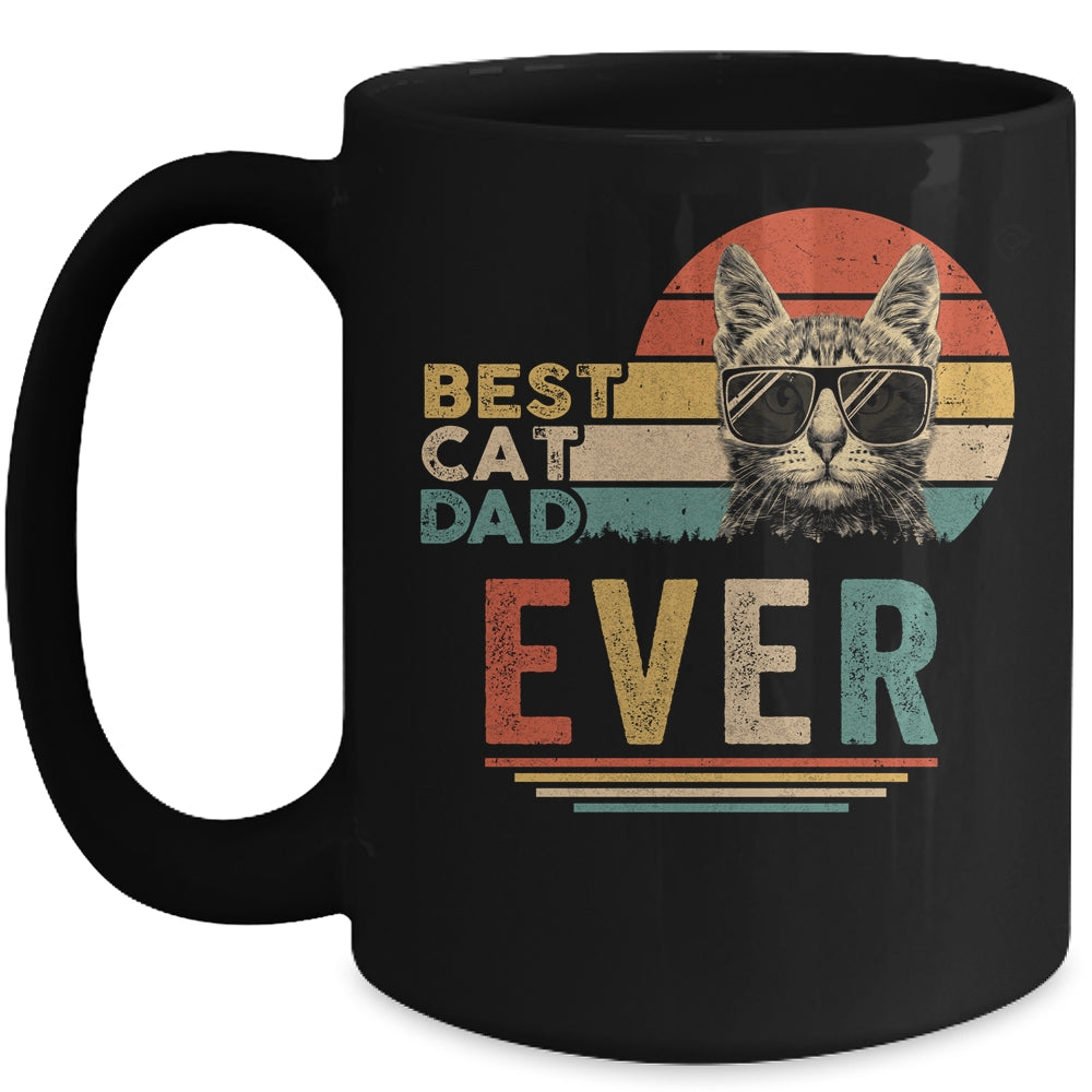 Best Cat Dad Ever Bump Fit Funny Cat Daddy Father Day Mug | siriusteestore