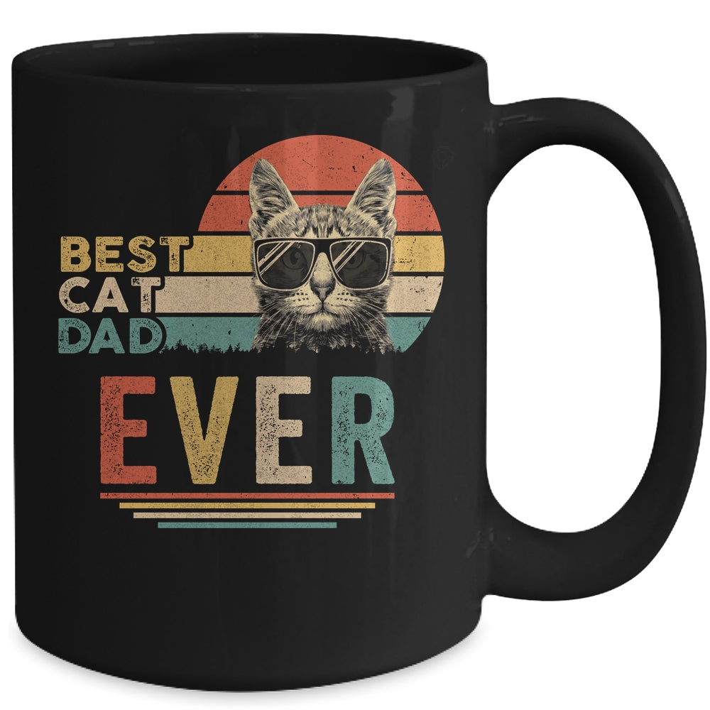 Best Cat Dad Ever Bump Fit Funny Cat Daddy Father Day Mug | siriusteestore