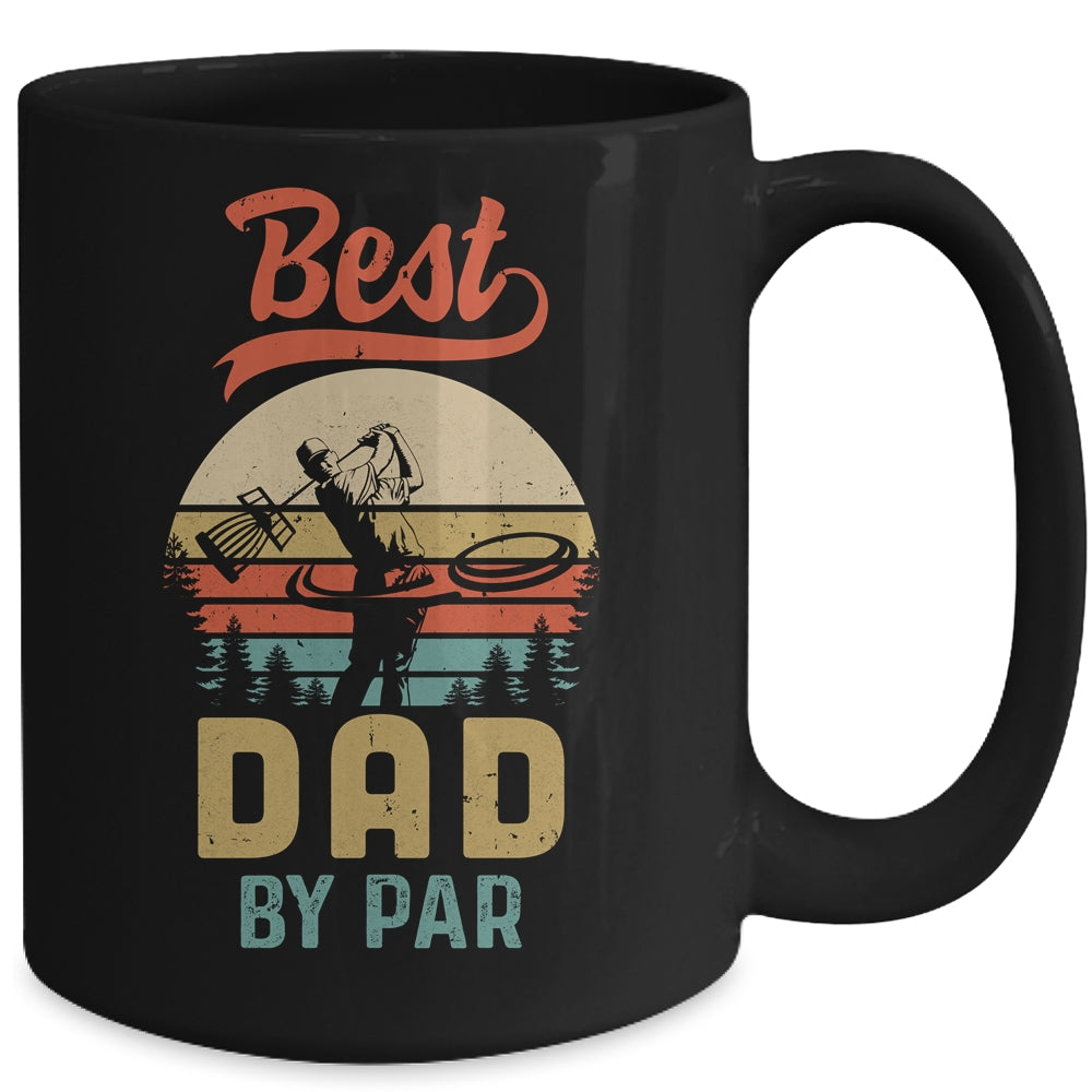 Best Dad By Par Funny Disc Golf For Men Father's Day Mug | siriusteestore