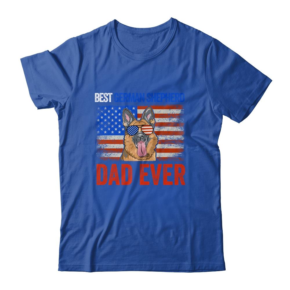 Best German Shepherd Dad Ever American Flag Fathers Day Shirt & Hoodie | Siriustee.com