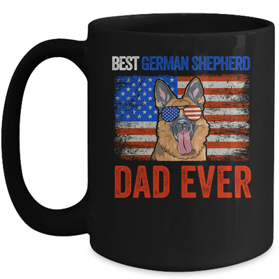 Best German Shepherd Dad Ever American Flag Fathers Day Mug | siriusteestore