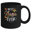 Best Nana Ever Colored Patterns Mother's Day Aunt Birthday Mug | siriusteestore