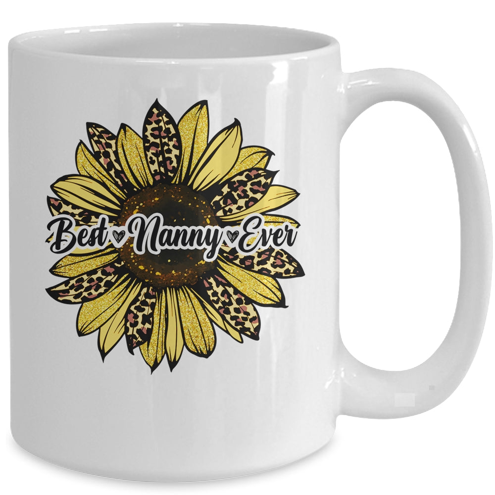 Best Nanny Ever Sunflower Nanny Mothers Day Mug | siriusteestore