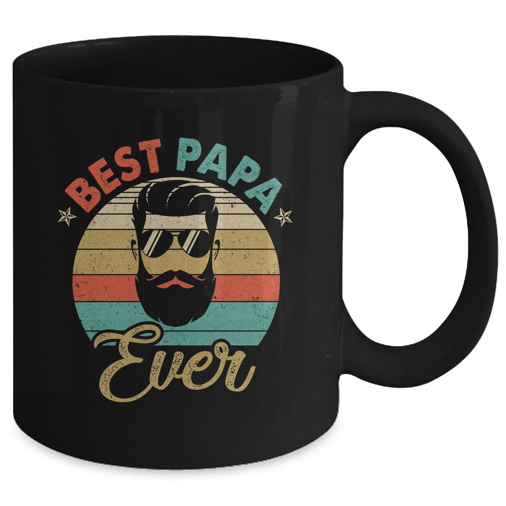 Best Papa Ever Fathers Day Birthday Beard Papa Dad Mug | siriusteestore