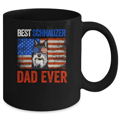 Best Schnauzer Dad Ever American Flag Fathers Day Mug | siriusteestore