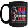 Best effin’ bonus dad ever thanks for putting with my mom Mug | siriusteestore