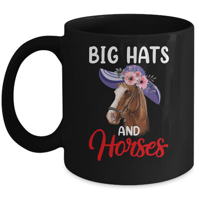Big Hats And Horses Funny Horse Racing Kentucky Party Mug | siriusteestore