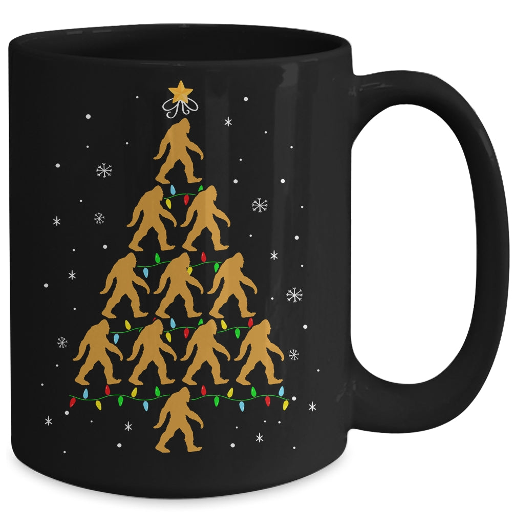 Bigfoot Christmas Tree Sasquatch Santa Xmas Mug | siriusteestore