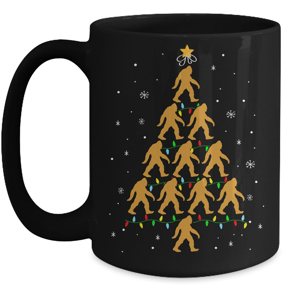 Bigfoot Christmas Tree Sasquatch Santa Xmas Mug | siriusteestore