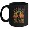 Bigfoot Halloween Trick Or Treat Lets Eat Kids Mug | siriusteestore